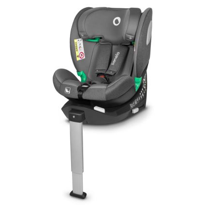 Lionelo - Käännettävä turvaistuin jalustalla BRAAM i-Size 40-150 cm kiviharmaa