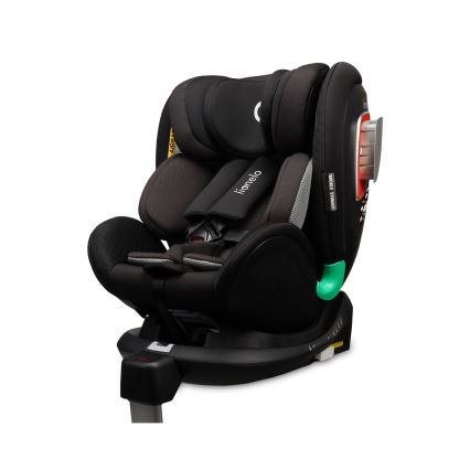 Lionelo - Jalustallinen, kääntyvä turvaistuin ANTOON PLUS i-Size 40-105 cm Musta Onyx