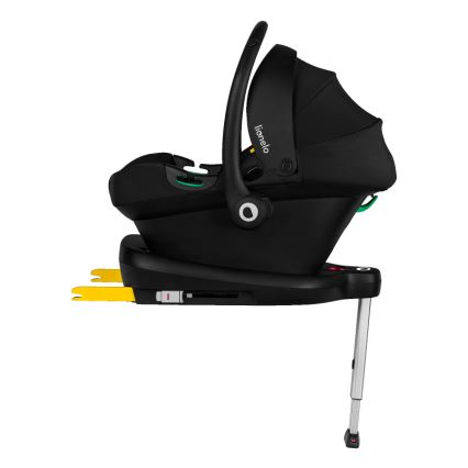 Lionelo - kääntyvä turvaistuin jalustalla ASTRID SET i-Size 40-87 cm musta/harmaa