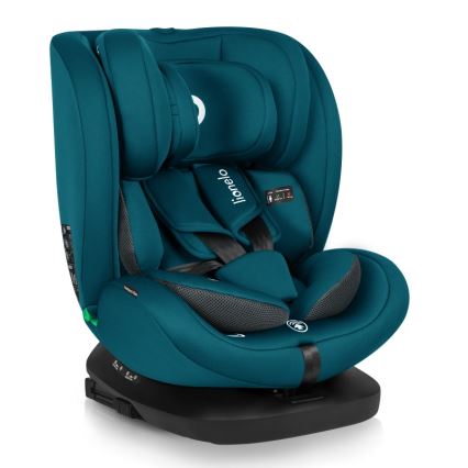 Lionelo - Kääntyvä turvaistuin jalustalla BASTIAAN i-Size 40-150 cm Indigo-sininen