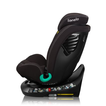 Lionelo - Kääntyvä turvaistuin jalustalla BASTIAAN ONE i-Size 40-150 cm Black Carbon