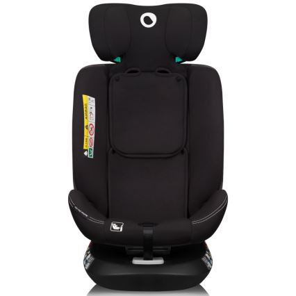 Lionelo - Kääntyvä turvaistuin jalustalla BASTIAAN ONE i-Size 40-150 cm Black Carbon