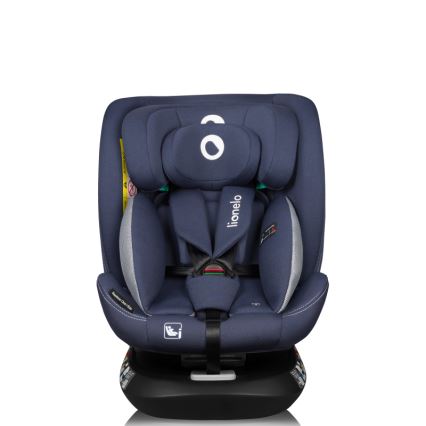 Lionelo - Kääntyvä turvaistuin jalustalla BASTIAAN ONE i-Size 40-150 cm laivastonsininen