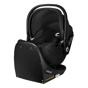Lionelo - Kääntyvä turvaistuin jalustalla MOXIE SET i-Size 40-87 cm Black Carbon