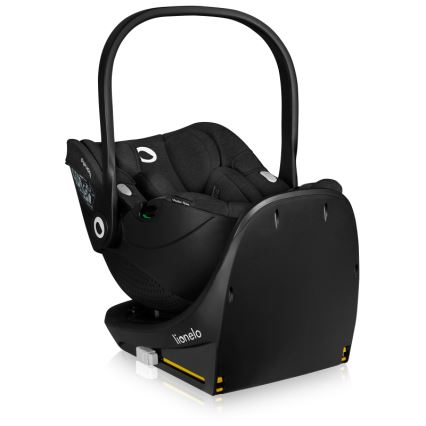 Lionelo - Kääntyvä turvaistuin jalustalla MOXIE SET i-Size 40-87 cm Black Carbon