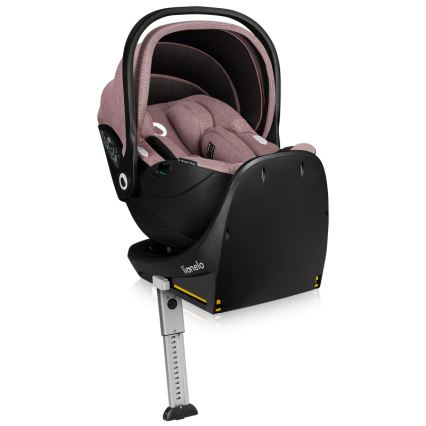 Lionelo - Kääntyvä turvaistuin jalustalla MOXIE SET i-Size 40-87 cm Pink Mauve