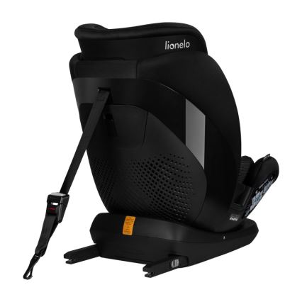 Lionelo - Kääntyvä turvaistuin pohjalevyllä LAVENDER i-Size 76-150 cm Black Carbon