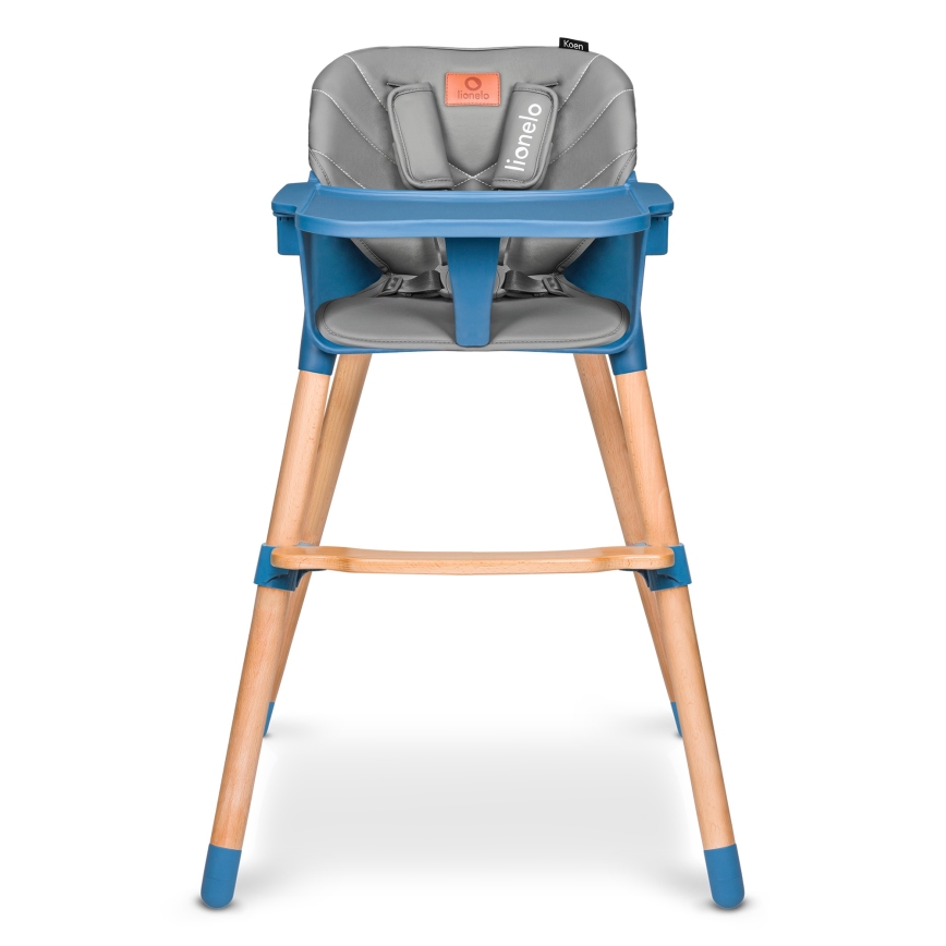 Lionelo - KOEN lasten 2-in-1 ruokatuoli Blue Sky
