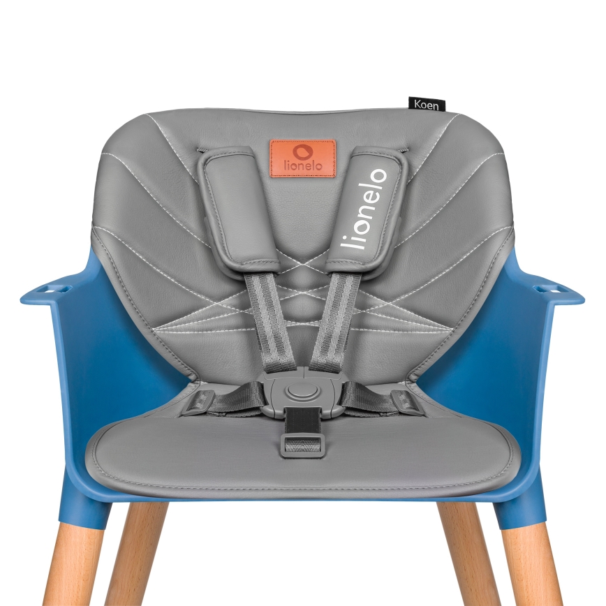 Lionelo - KOEN lasten 2-in-1 ruokatuoli Blue Sky