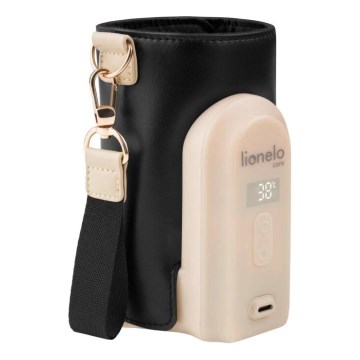 Lionelo - Ladattava pullonlämmitin THERMUP GO EVO 18W/5V musta/beige