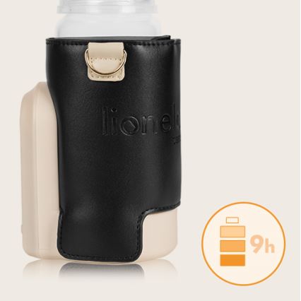 Lionelo - Ladattava pullonlämmitin THERMUP GO EVO 18W/5V musta/beige