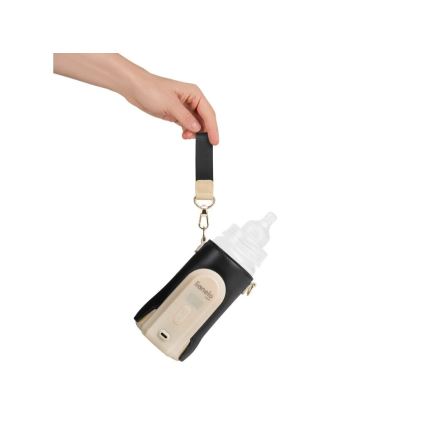 Lionelo - Ladattava pullonlämmitin THERMUP GO EVO 18W/5V musta/beige