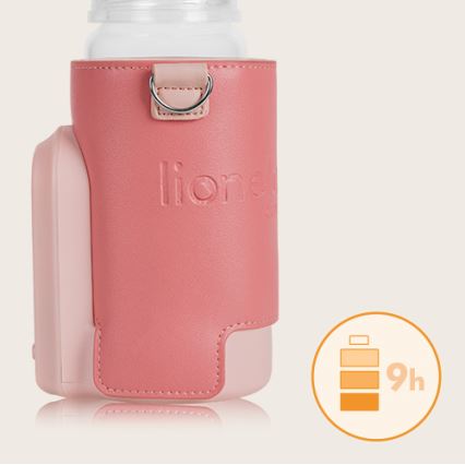 Lionelo - Ladattava pullonlämmitin THERMUP GO EVO 18W/5V vaaleanpunainen