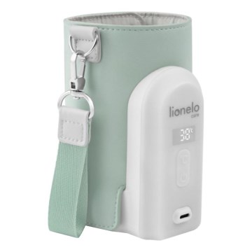 Lionelo - Ladattava pullonlämmitin THERMUP GO EVO 18W/5V vihreä/valkoinen