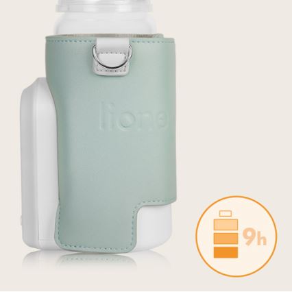 Lionelo - Ladattava pullonlämmitin THERMUP GO EVO 18W/5V vihreä/valkoinen