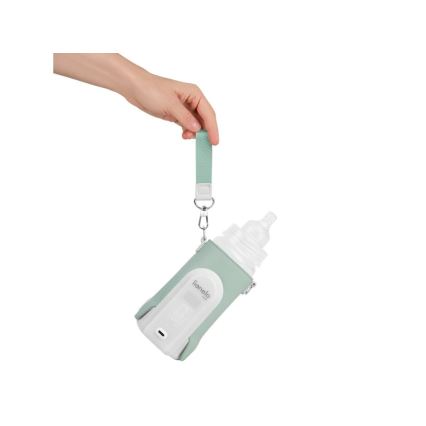Lionelo - Ladattava pullonlämmitin THERMUP GO EVO 18W/5V vihreä/valkoinen