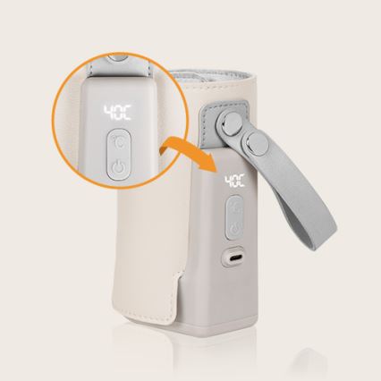 Lionelo - Ladattava pullonlämmitin THERMUP GO PLUS 10W/5V beige