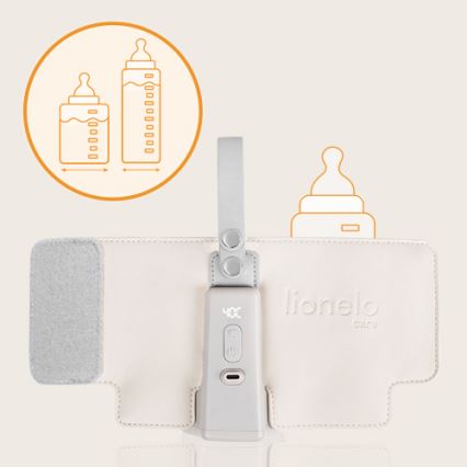 Lionelo - Ladattava pullonlämmitin THERMUP GO PLUS 10W/5V beige