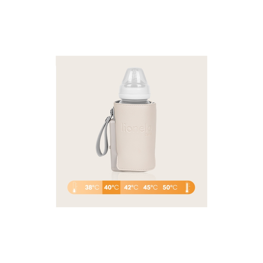 Lionelo - Ladattava pullonlämmitin THERMUP GO PLUS 10W/5V beige