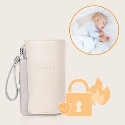 Lionelo - Ladattava pullonlämmitin THERMUP GO PLUS 10W/5V beige