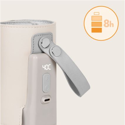 Lionelo - Ladattava pullonlämmitin THERMUP GO PLUS 10W/5V beige