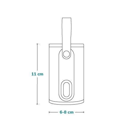 Lionelo - Ladattava tuttipullon lämmitin THERMUP GO 18W/5V Vaaleanpunainen