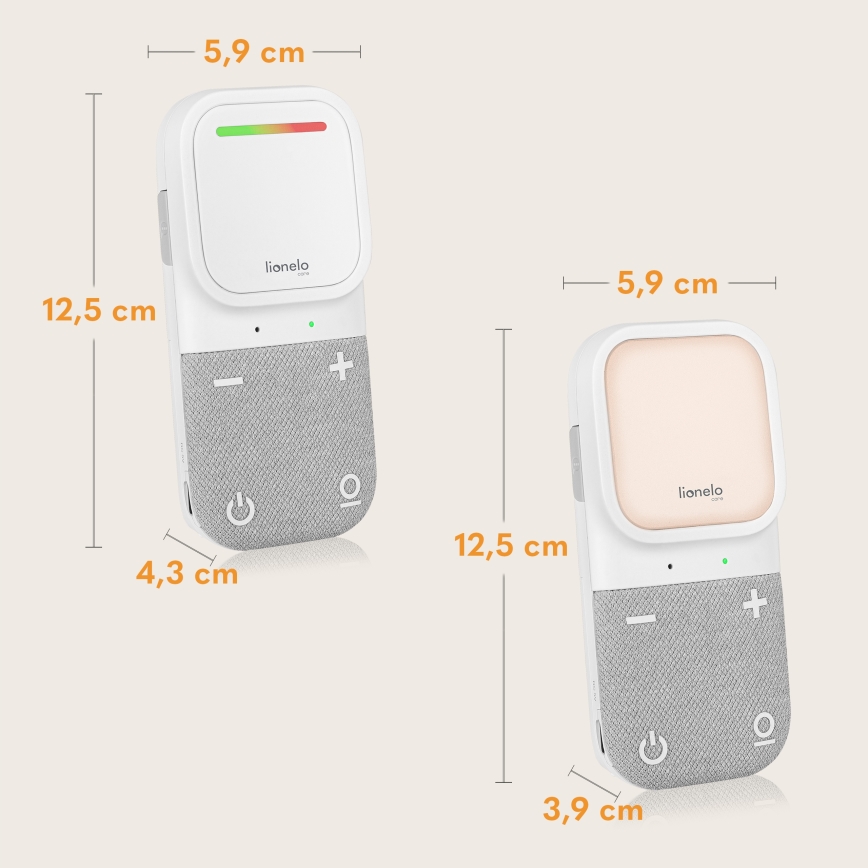 Lionelo - Langaton ladattava audiovauvamonitori BABYLINE 2.2 5V