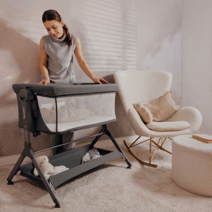 Lionelo - Lasten sänky 3-in-1 LEONIE PLUS harmaa