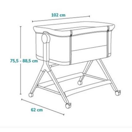 Lionelo - Lasten sänky 3-in-1 LEONIE PLUS harmaa