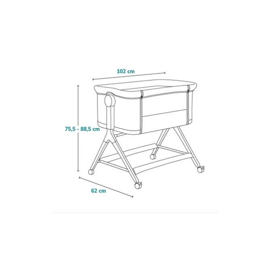 Lionelo - Lasten sänky 3-in-1 LEONIE PLUS harmaa