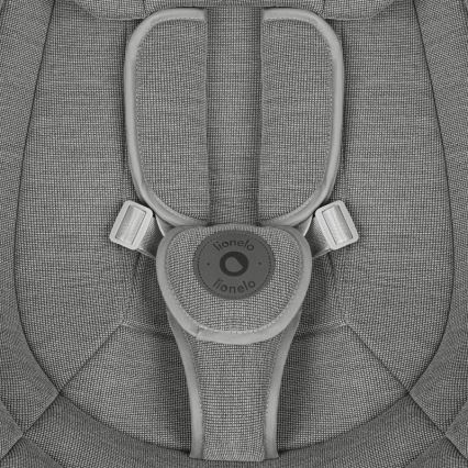 Lionelo - Lasten keinu melodialla BLOSSOM Grey Concrete + kaukosäädin