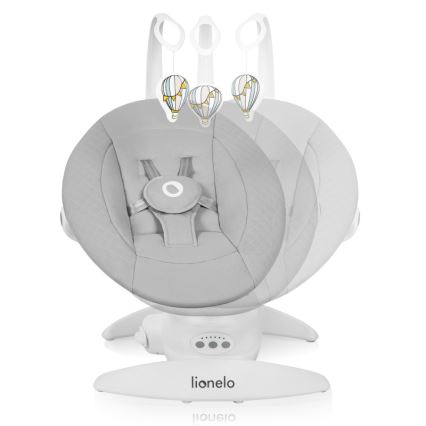 Lionelo - Lasten keinutuoli melodialla IRIS Grey Concrete