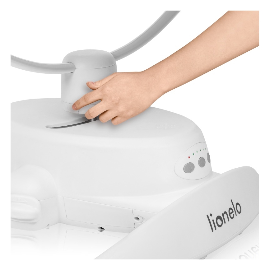 Lionelo - Lasten keinutuoli melodialla IRIS Grey Concrete