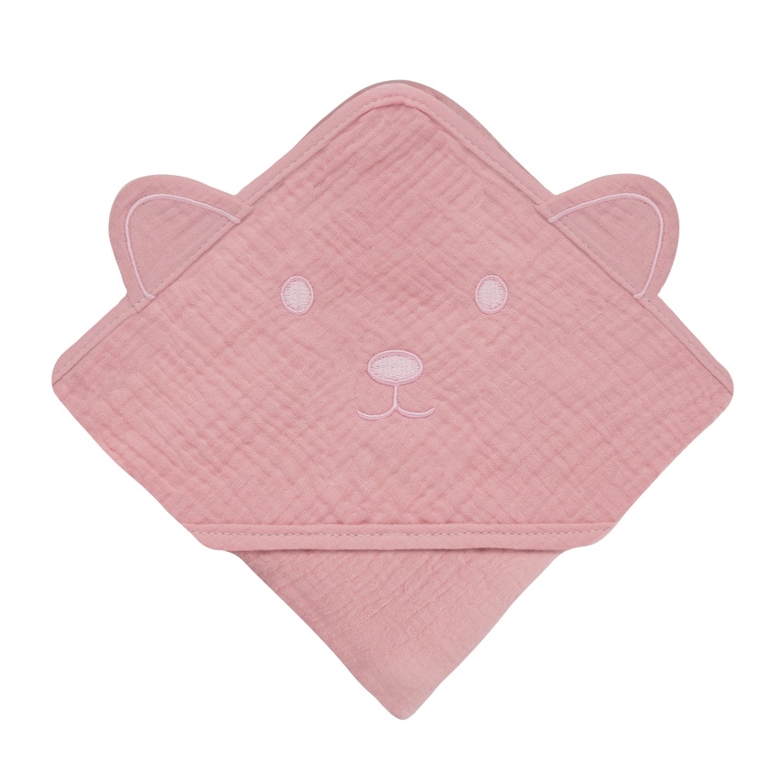 Lionelo - Lasten musliinihuppupyyhe Pink Baby