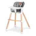 Lionelo - Lasten ruokatuoli 2-in-1 KOEN Grey Stone
