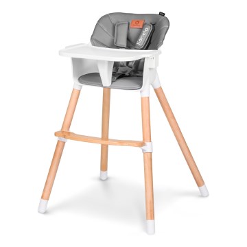 Lionelo - Lasten ruokatuoli 2-in-1 KOEN Grey Stone
