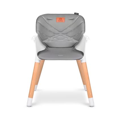 Lionelo - Lasten ruokatuoli 2-in-1 KOEN Grey Stone