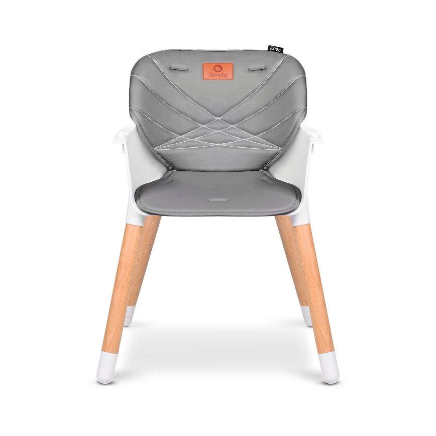 Lionelo - Lasten ruokatuoli 2-in-1 KOEN Grey Stone