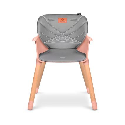 Lionelo - Lasten ruokatuoli 2-in-1 KOEN Pink Rose