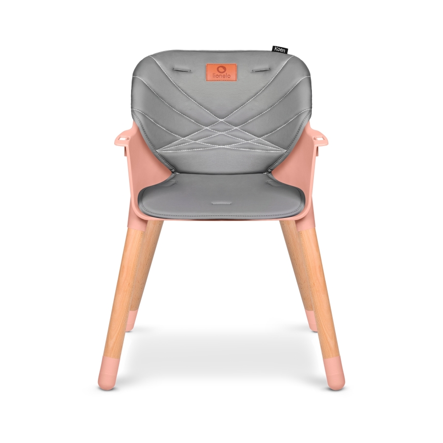 Lionelo - Lasten ruokatuoli 2-in-1 KOEN Pink Rose