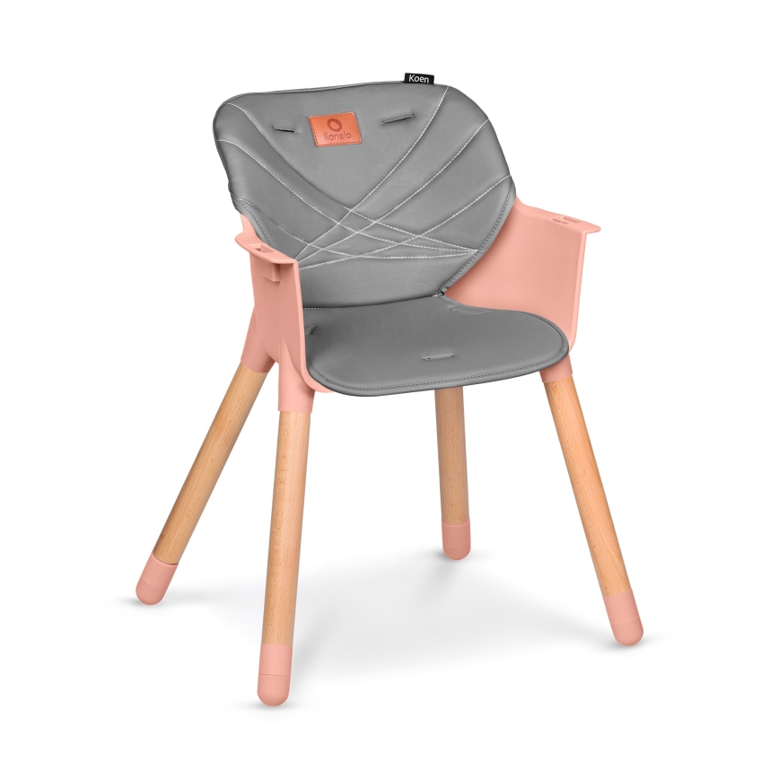 Lionelo - Lasten ruokatuoli 2-in-1 KOEN Pink Rose