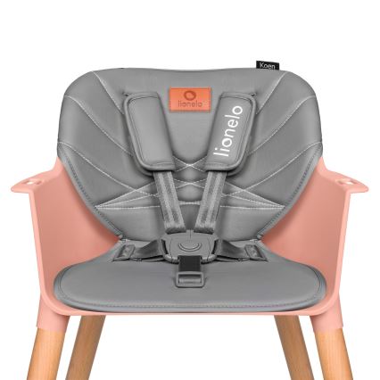 Lionelo - Lasten ruokatuoli 2-in-1 KOEN Pink Rose