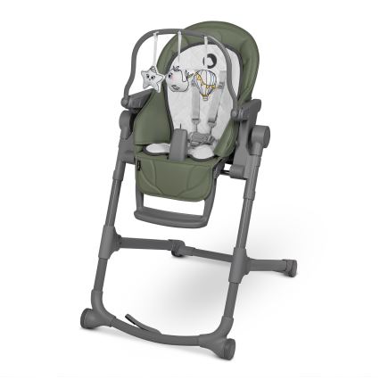 Lionelo - Lasten ruokatuoli CORA PLUS Oliivinvihreä