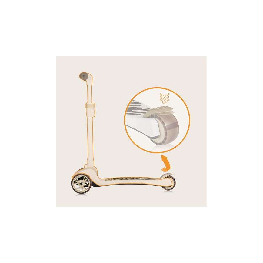 Lionelo - Lasten skootteri 2in1 FRANKY valkoinen/beige