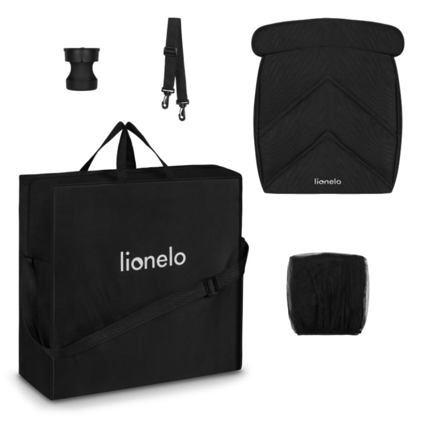 Lionelo - Lastenrattaat CLOE musta/harmaa