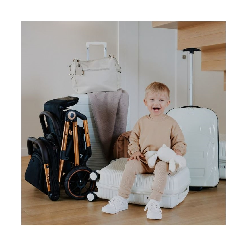 Lionelo - Lastenrattaat CLOE musta/sininen/kulta