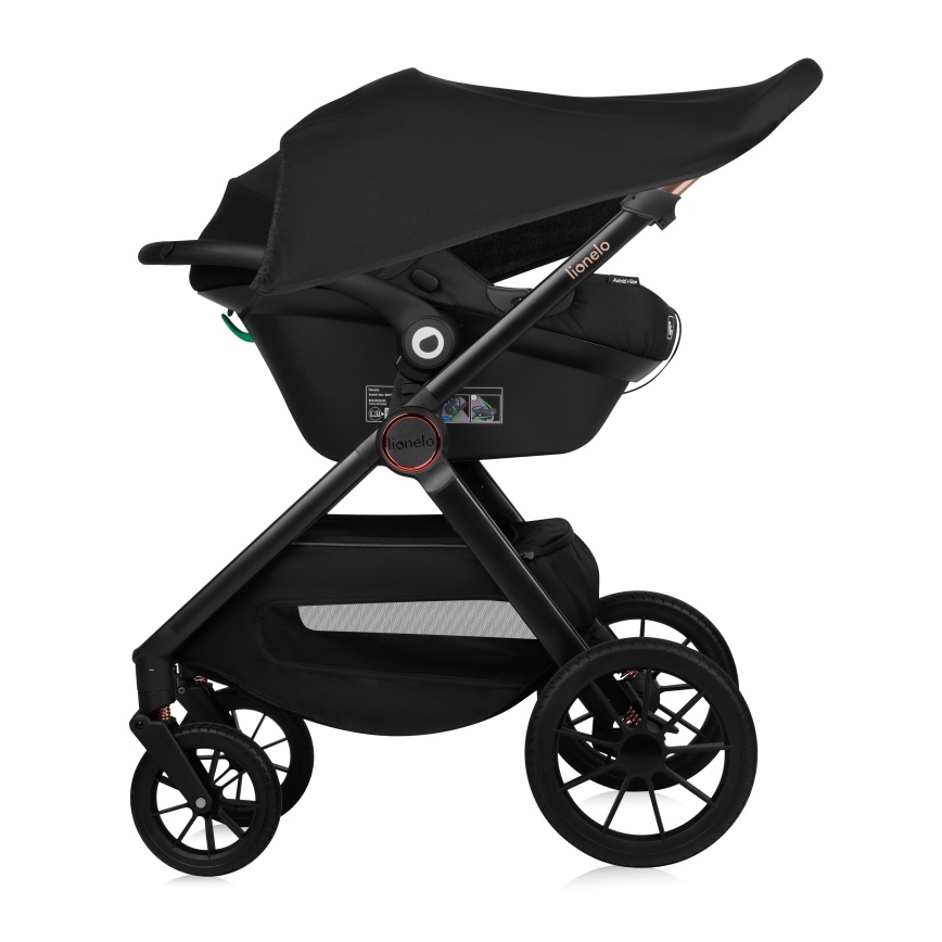 Lionelo - LAYLA 3-in-1-yhdistelmävaunut Brown Rust