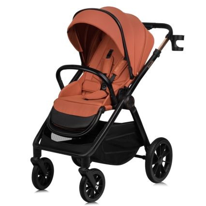 Lionelo - LAYLA 3-in-1-yhdistelmävaunut Brown Rust