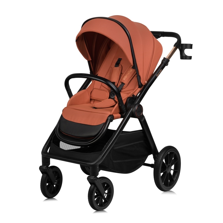 Lionelo - LAYLA 3-in-1-yhdistelmävaunut Brown Rust