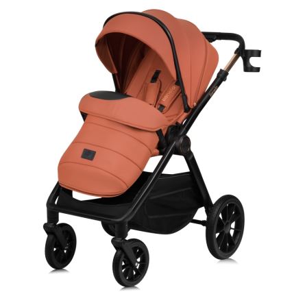 Lionelo - LAYLA 3-in-1-yhdistelmävaunut Brown Rust